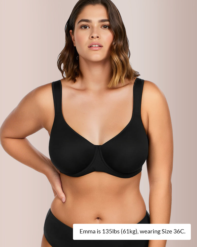Curvvvy® Soft Plus Size Full Coverage Unlined Minimizer Bra