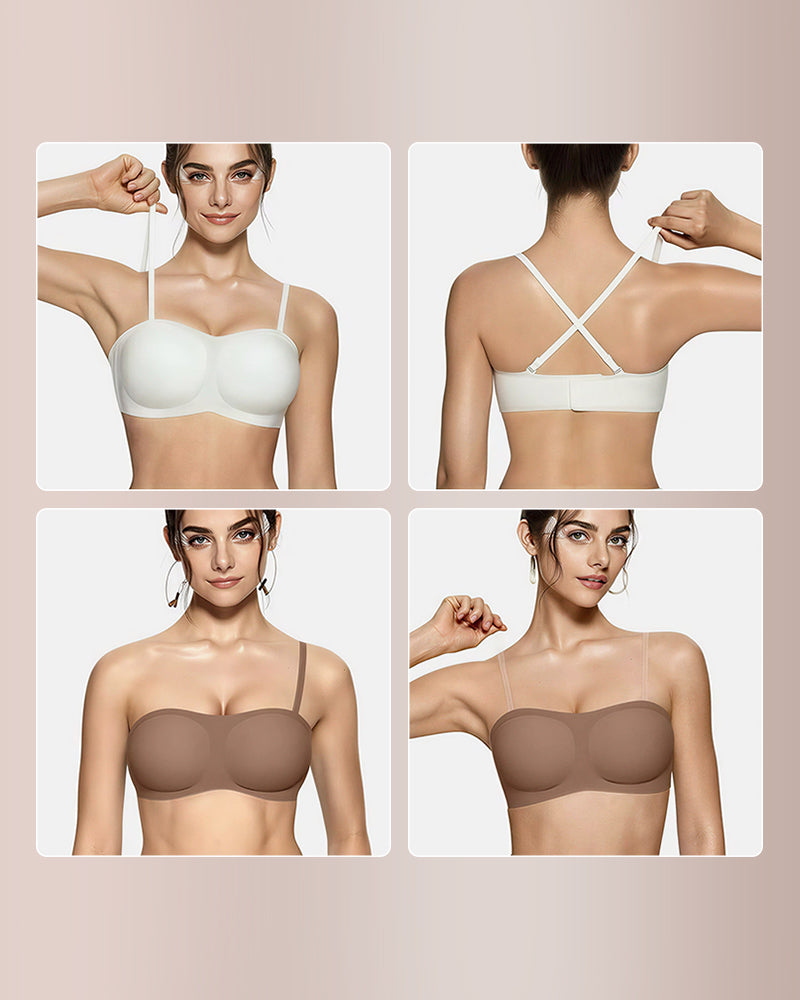 Curvvvy® Wireless Padded Bandeau Bra