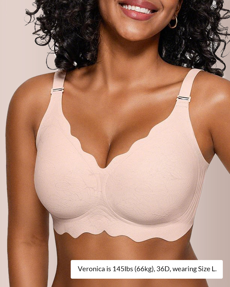 Curvvvy® Scalloped Comfort Everyday Bra curvvvy