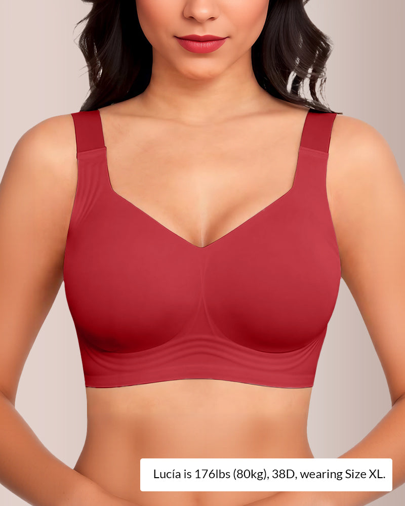 Curvvvy® V-Ausschnitt Mesh Crossover-BH