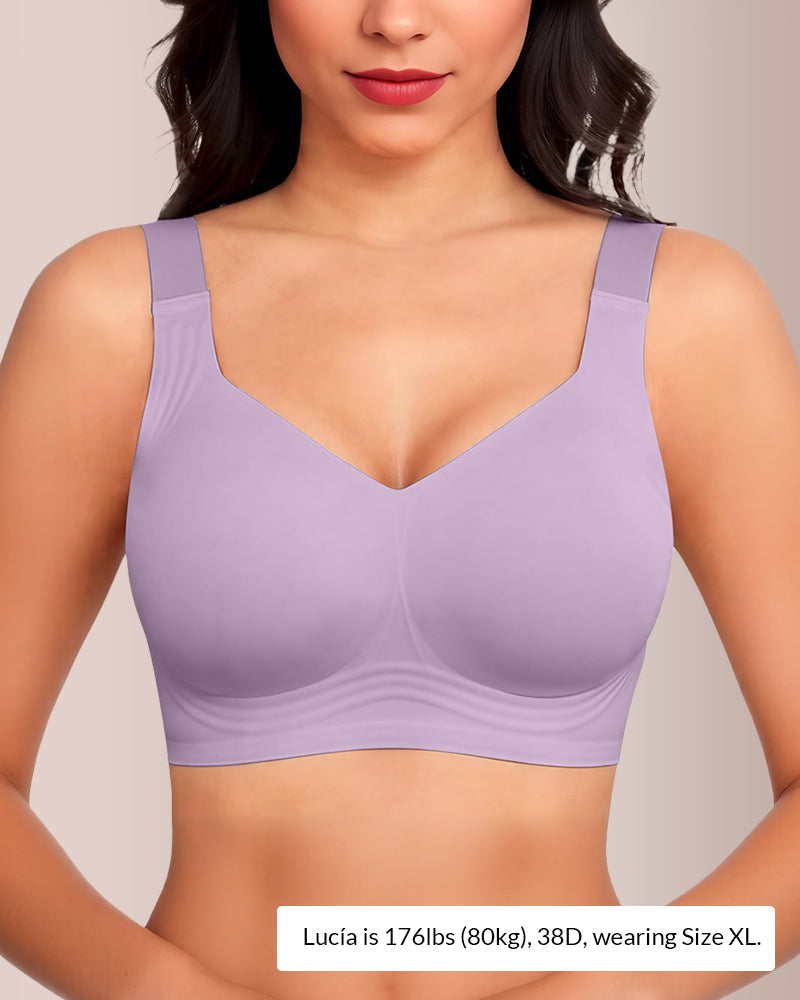 Curvvvy® V-Ausschnitt Mesh Crossover-BH