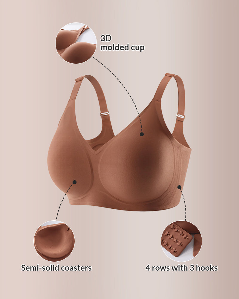 Curvvvy® Seamless Soft Comfort Jelly Strip Wireless Bra curvvvy
