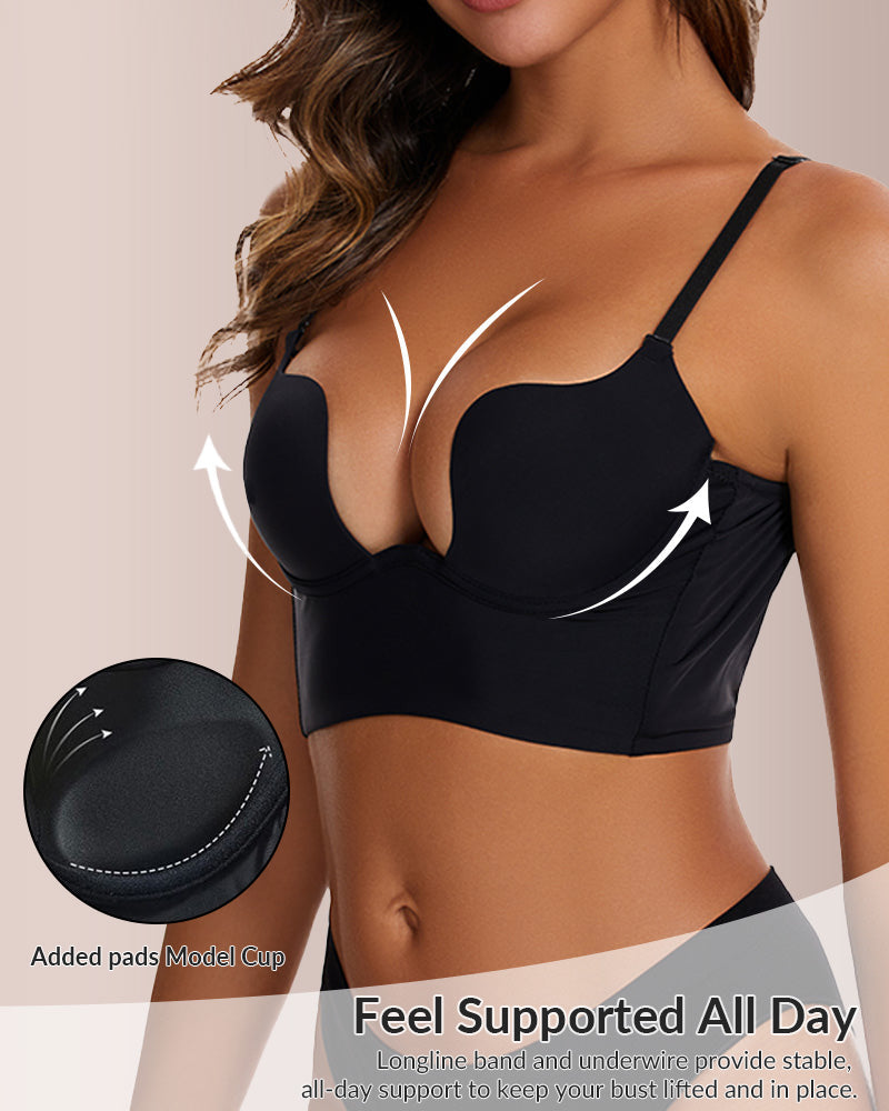 Curvvvy® Low Cut U-Shaped Backless Bra