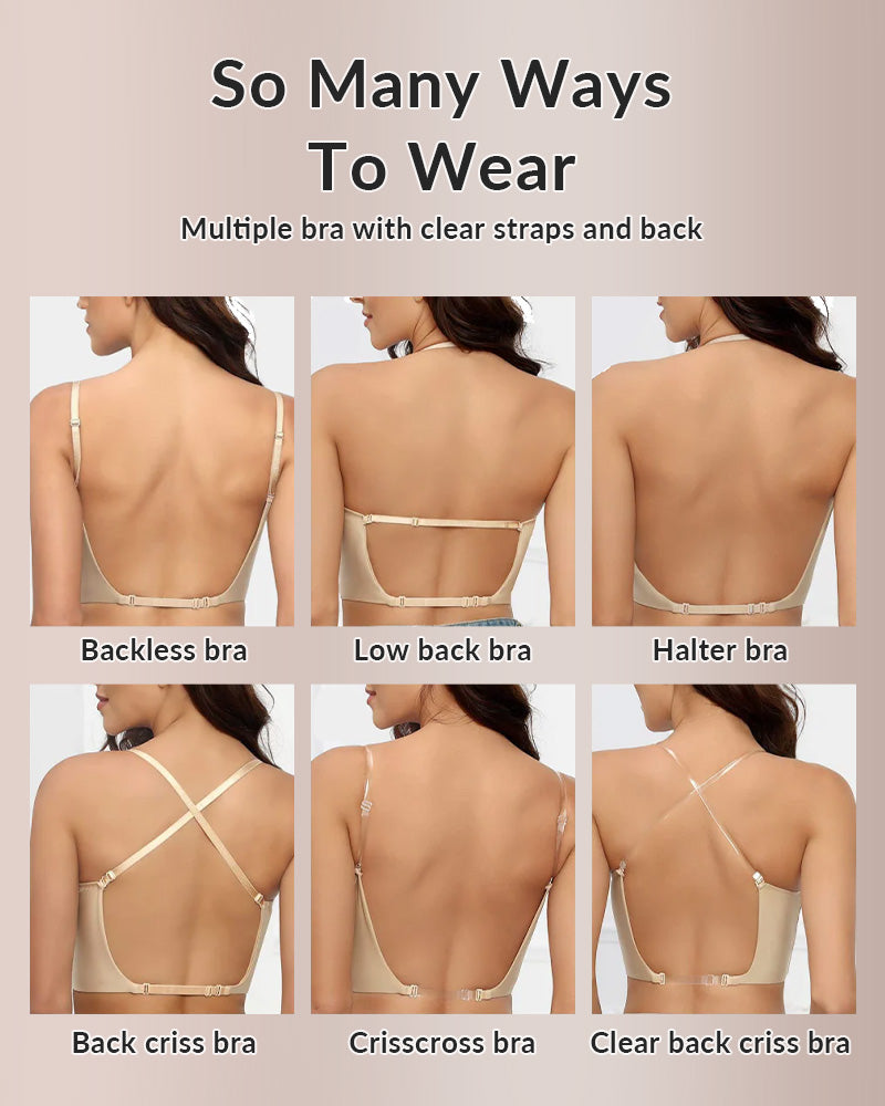 Curvvvy® Low Cut U-Shaped Backless Bra