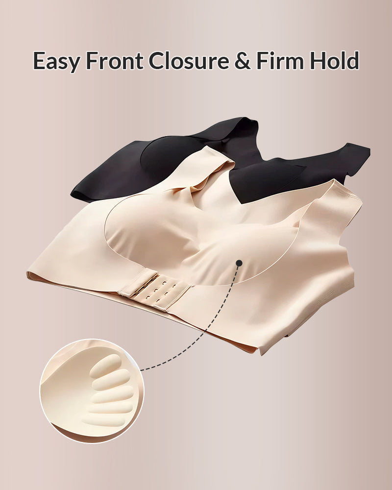 Curvvvy® Front Closure Cross-Back Wireless Posture Bra curvvvy