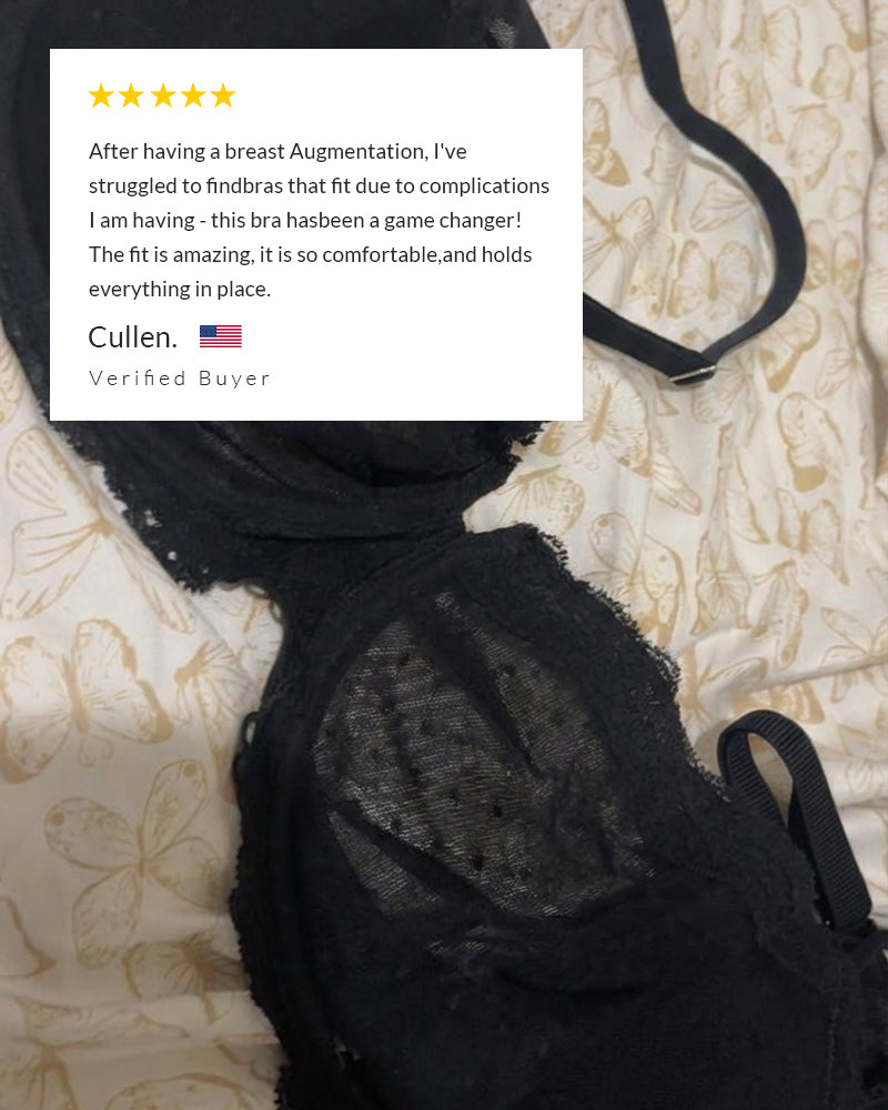 Curvvvy® Sheer Lace Underwire Balconette Bra