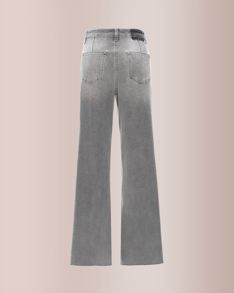 Curvvvy® Stretchy High Waist Wide Leg Jeans Curvvvy-US