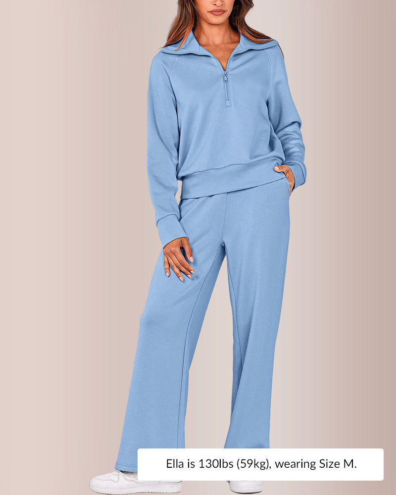 Curvvvy®Women's Casual 2-Piece Sweatsuit Set