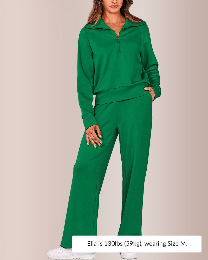 Curvvvy®Women's Casual 2-Piece Sweatsuit Set