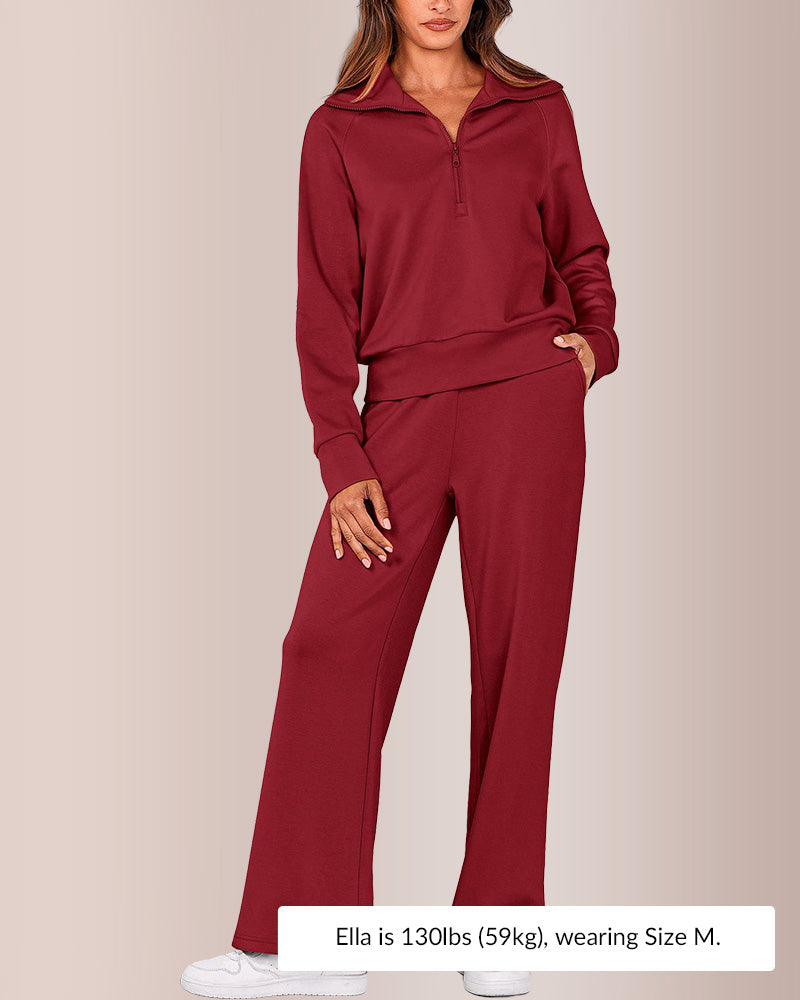 Curvvvy®Women's Casual 2-Piece Sweatsuit Set