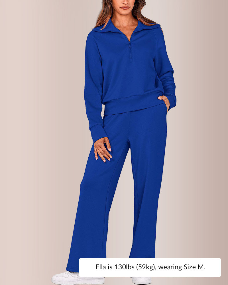 Curvvvy®Women's Casual 2-Piece Sweatsuit Set