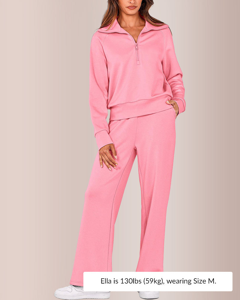 Curvvvy®Women's Casual 2-Piece Sweatsuit Set