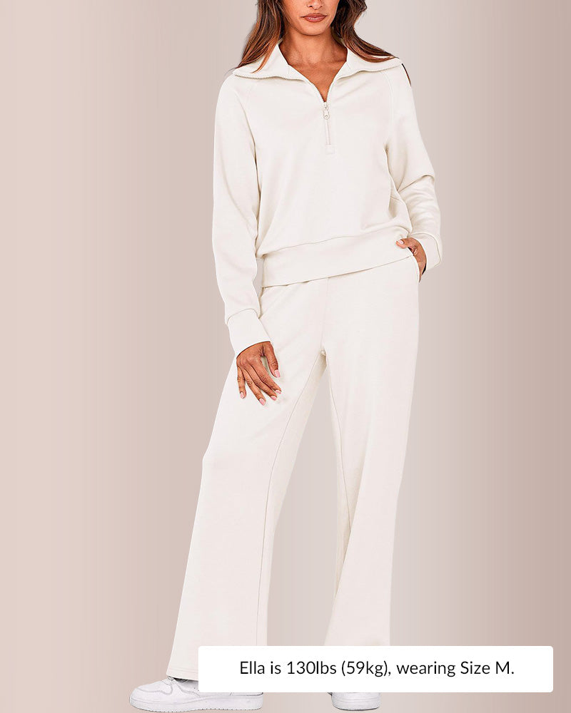 Curvvvy®Women's Casual 2-Piece Sweatsuit Set