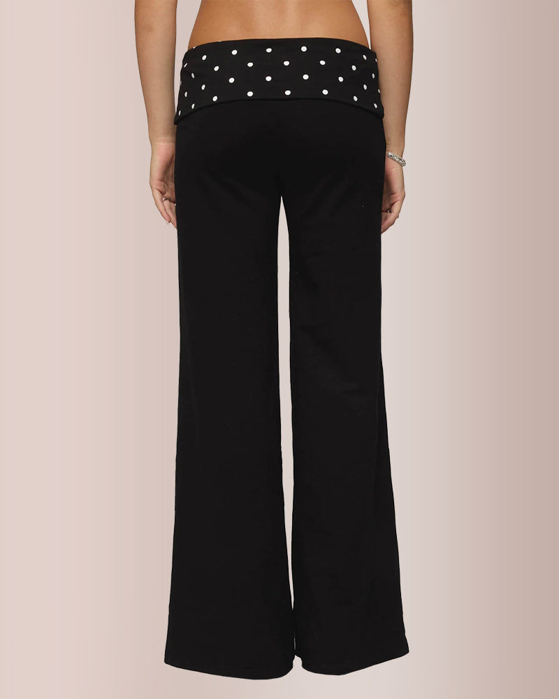 Curvvvy® Polka Dot Foldover Pants