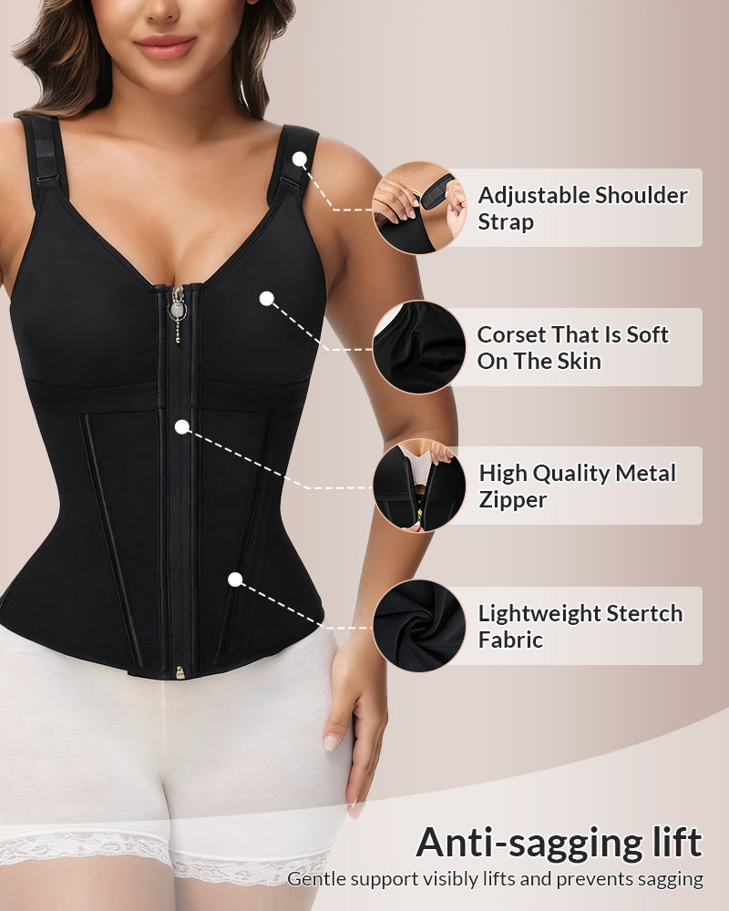Curvvvy® CurveFlex - Double-Layer Tummy Waist Shaper With Bra Curvvvy-US