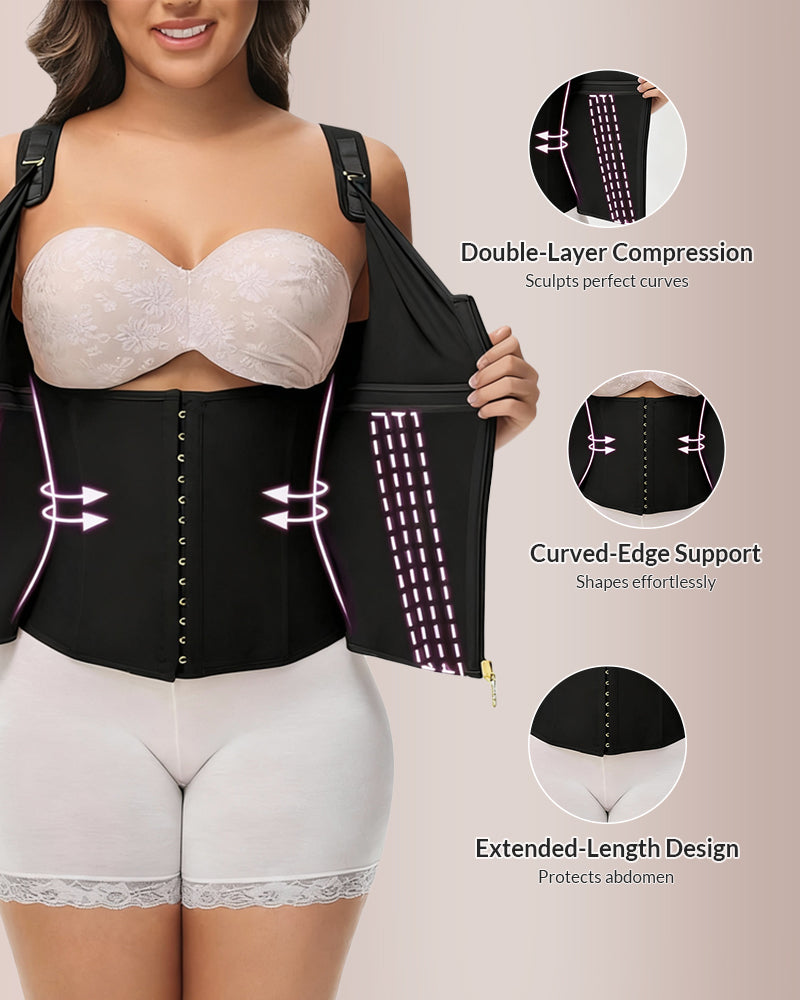 Curvvvy® CurveFlex - Double-Layer Tummy Waist Shaper With Bra Curvvvy-US