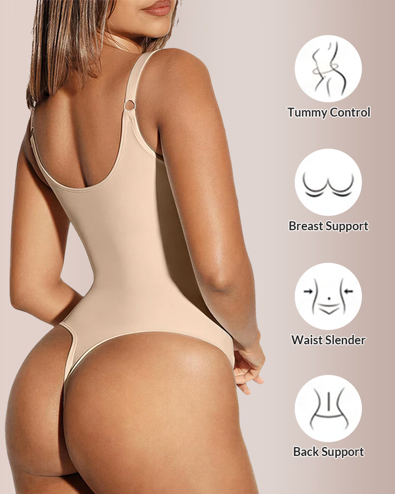 Curvvvy® CurveFlex - V Neck Bodysuit Tummy Control Shapewear Curvvvy-US