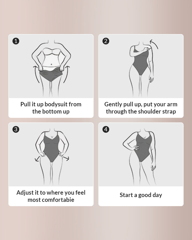 Curvvvy® CurveFlex - V Neck Bodysuit Tummy Control Shapewear Curvvvy-US