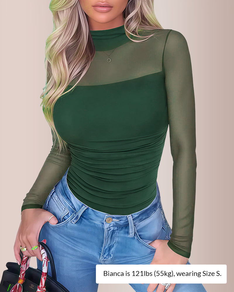 Curvvvy® CurveFlex - Turtle Neck Long Sleeve Shapewear