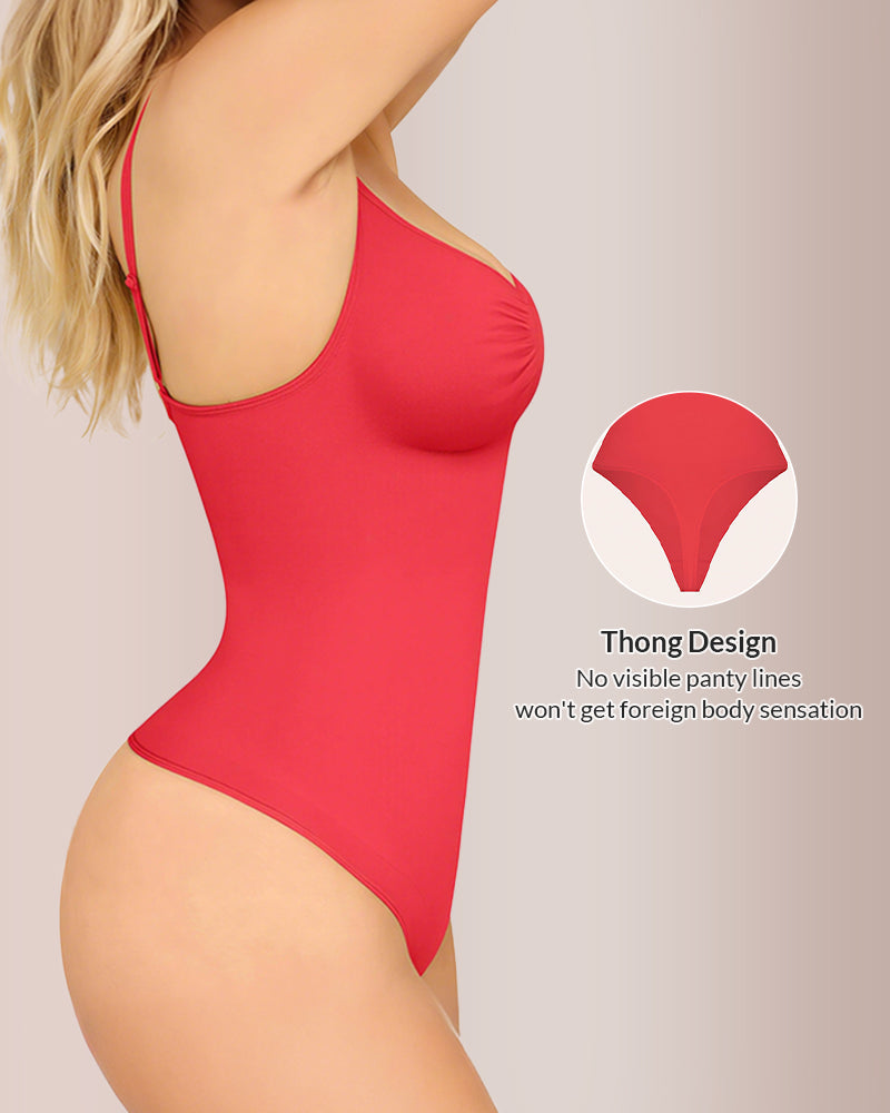 Curvvvy® Seamless Bust-Covered Thong Bodysuit
