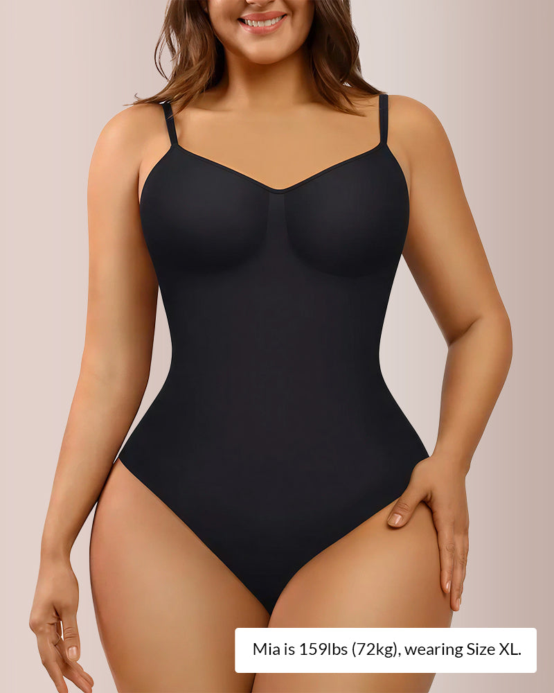 Curvvvy® Seamless Bust-Covered Thong Bodysuit