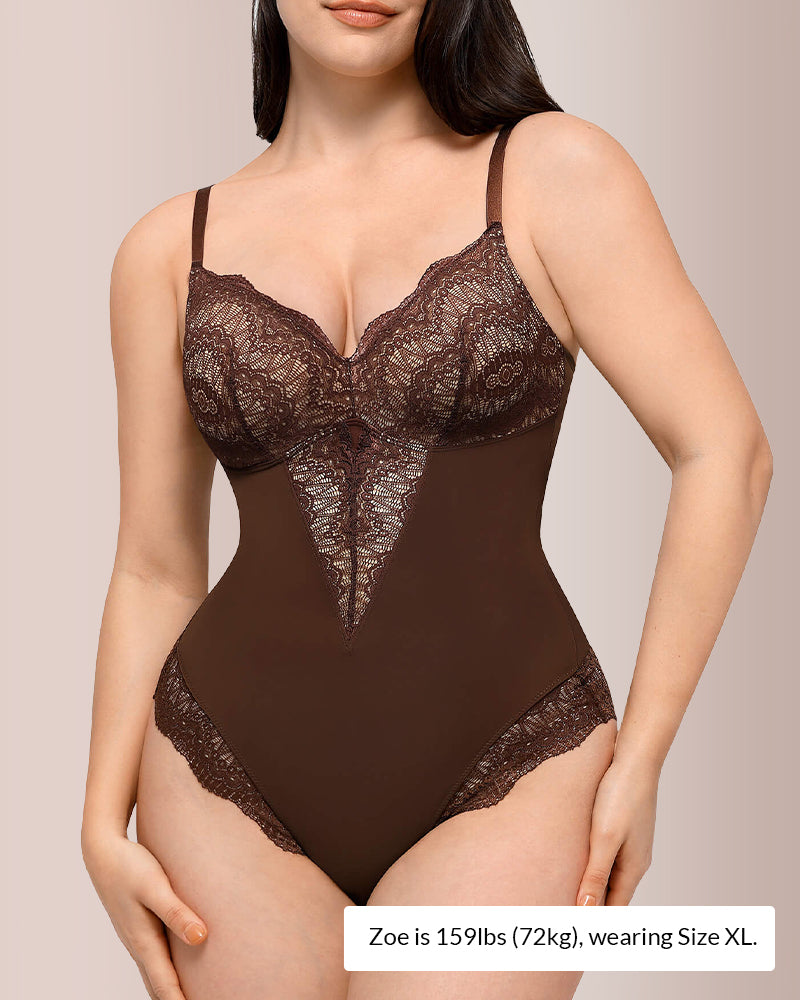 Curvvvy® Sculpting Lace Shapewear Bodysuit