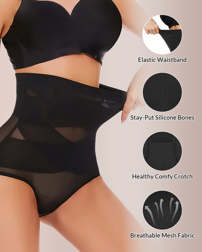 Curvvvy® Seamless High Waist Ice Silk Tummy Control Panties
