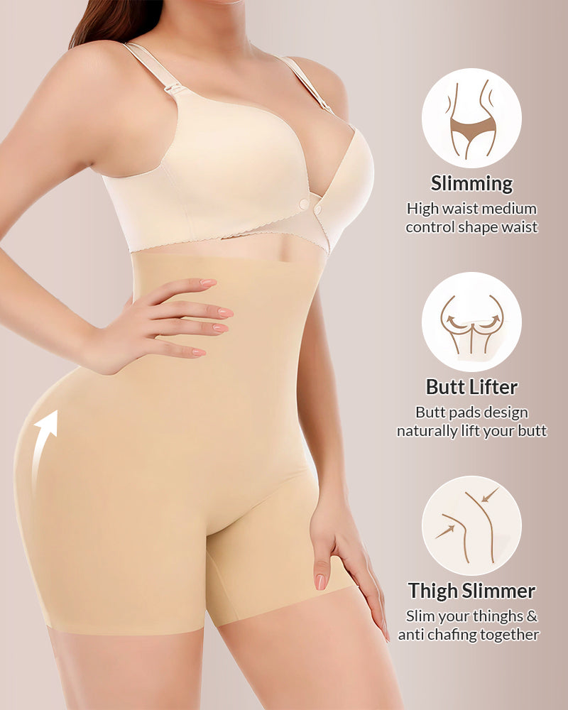 Curvvvy® High-Waist Tummy Control Butt Lifter Shorts