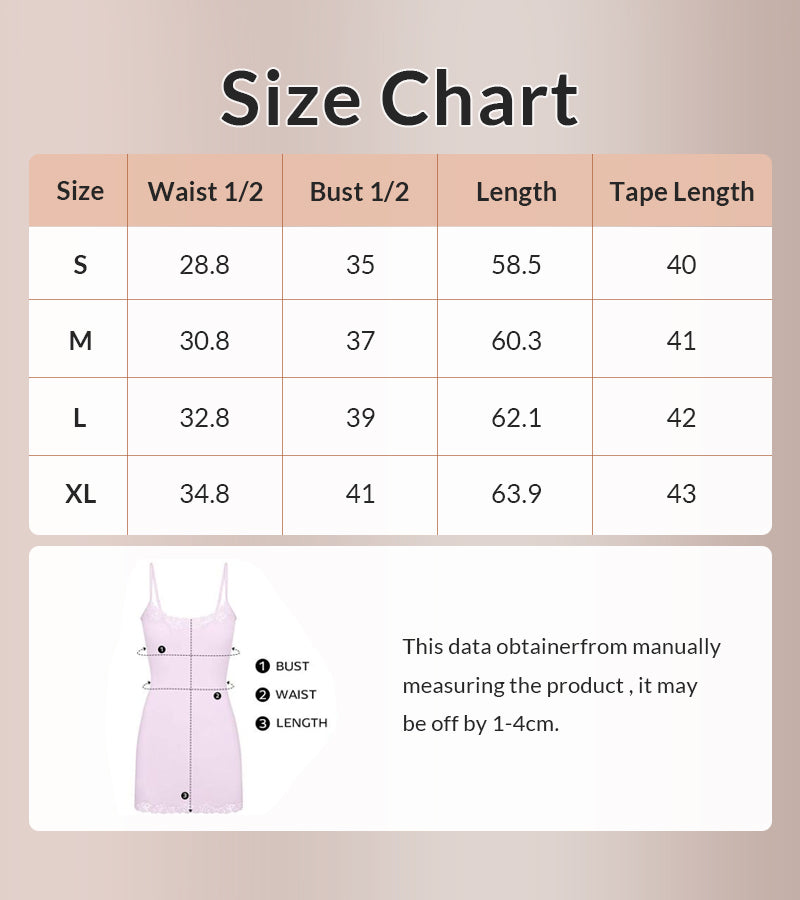 Curvvvy® Women’s Lace Trim Spaghetti Strap Nightdress