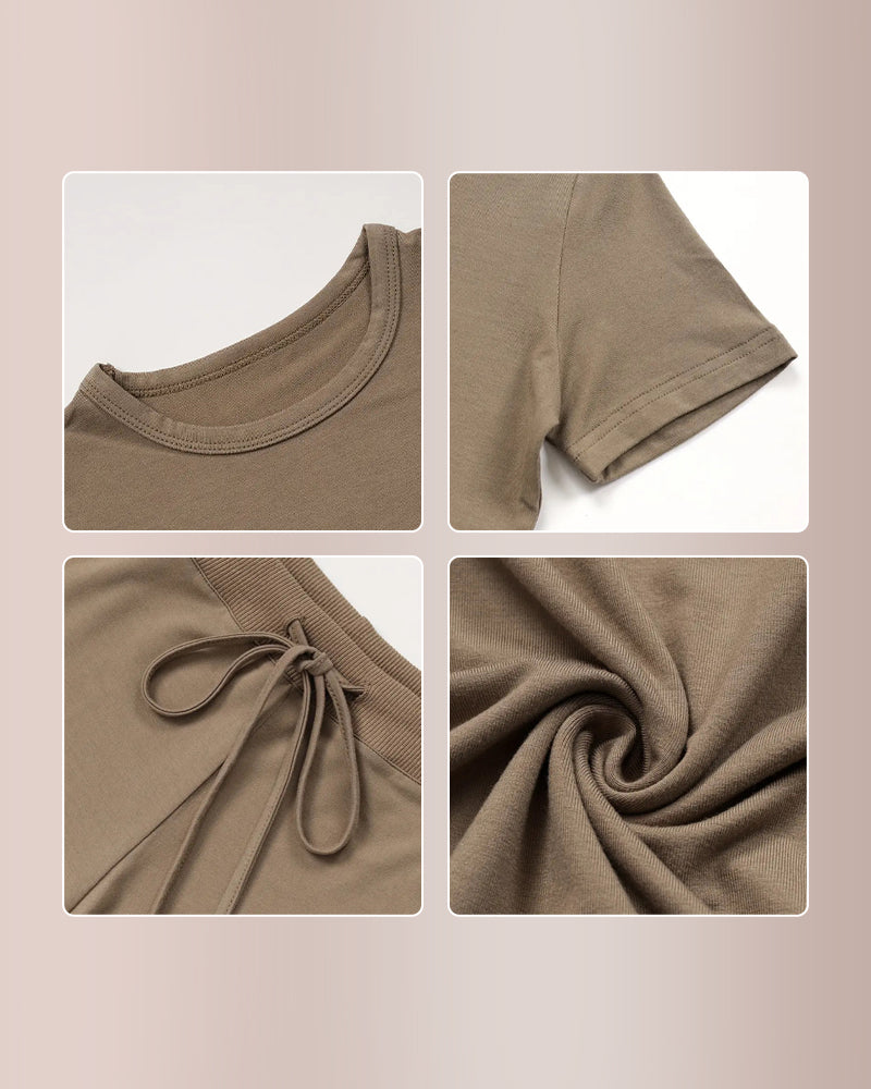 Curvvvy® The Essential Athleisure Two-Piece Short Set