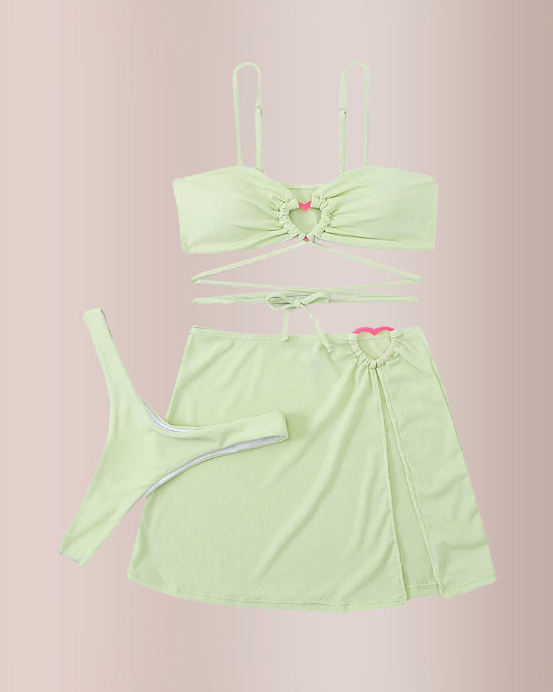 Curvvvy® Fashion Hollow Out Lace Up Swimwear Set