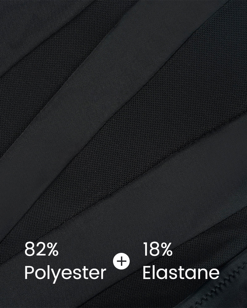 Curvvvy® One Shoulder Mesh Insert High Cut One-Piece Swimwear