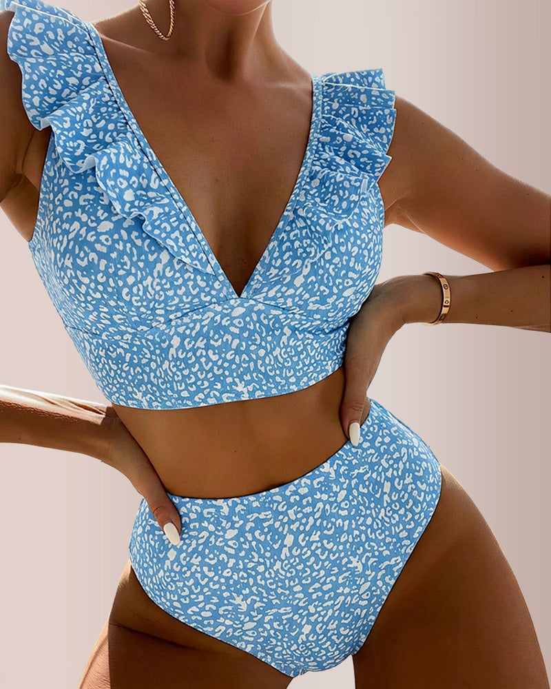 Curvvvy® The Ruffle Romance High-Waist Swimwear