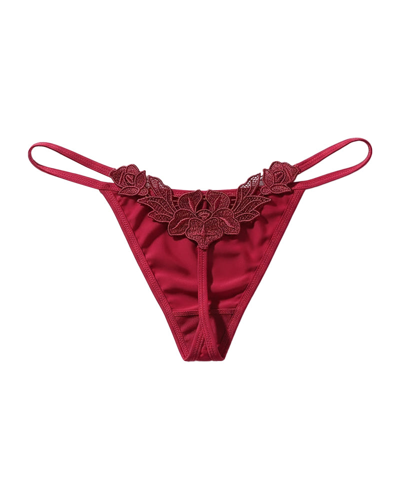 Curvvvy® Butterfly Lace V-Cut Thong