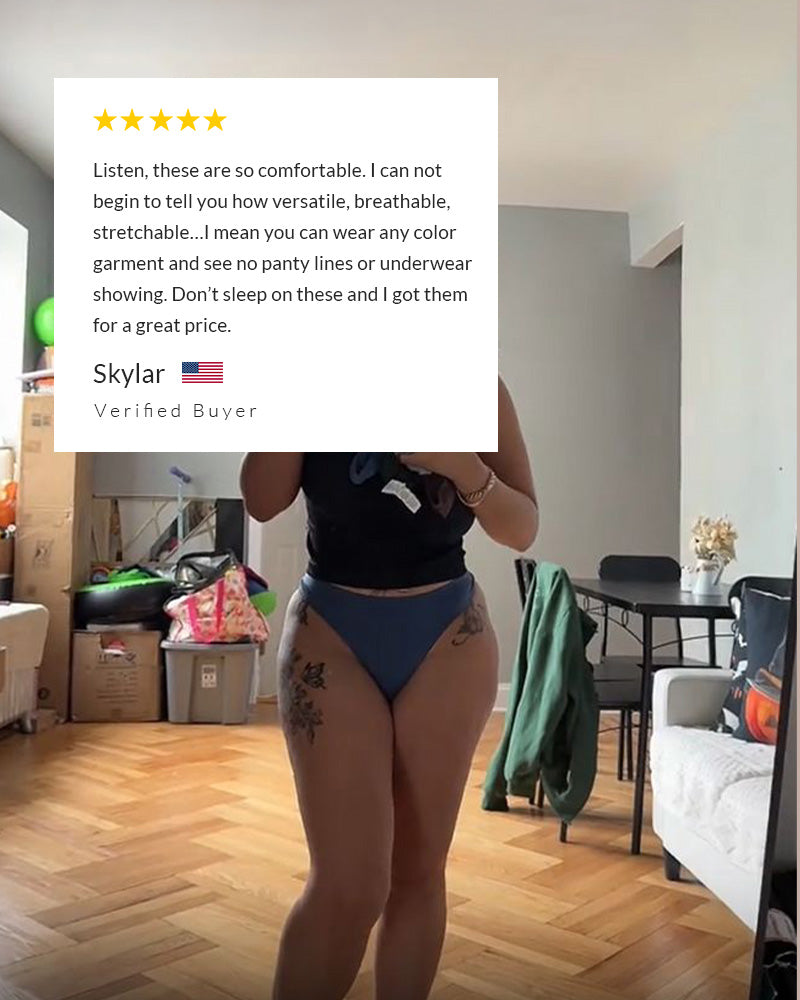 Curvvvy® Comfort Seamless Sport Thong Panties