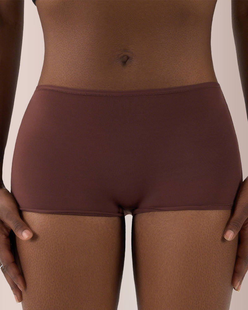 Curvvvy® High-Stretch Breathable Mid-Waist Boyshorts