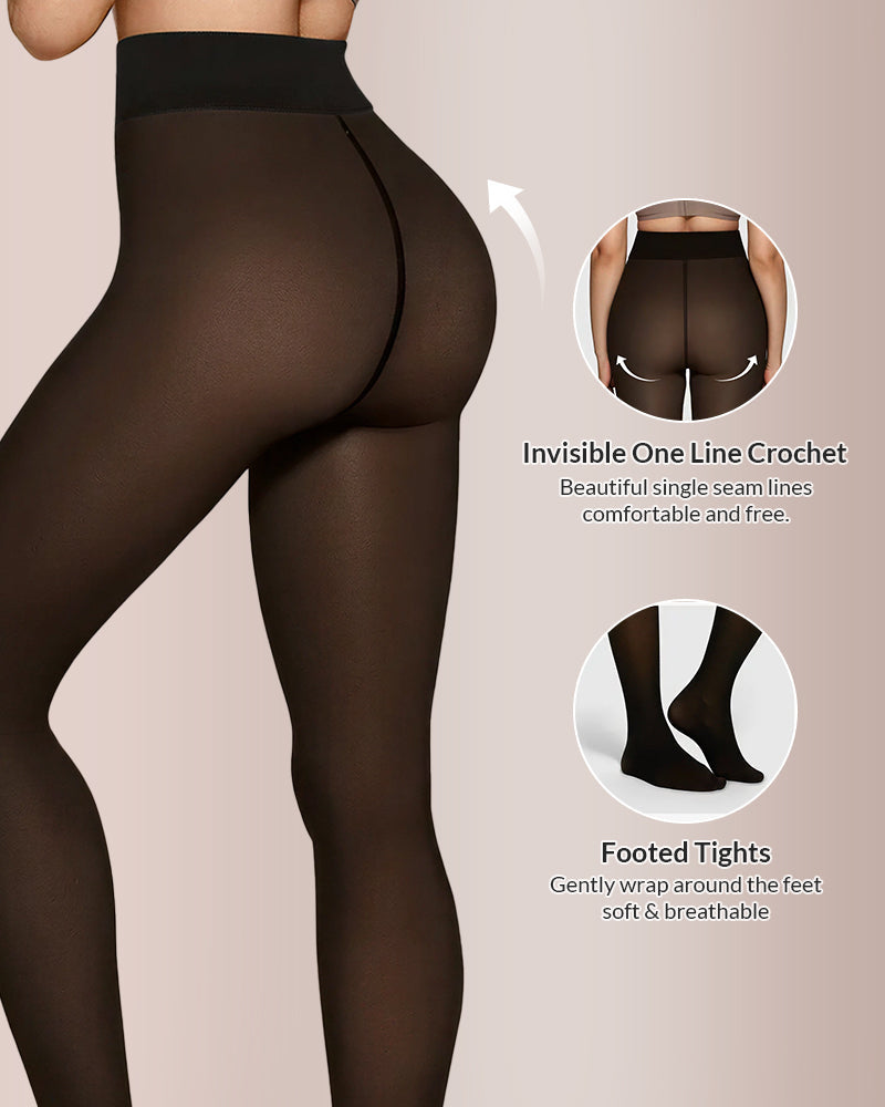 Curvvvy® Opaque Fleece Lined Slimming Tights Curvvvy-US