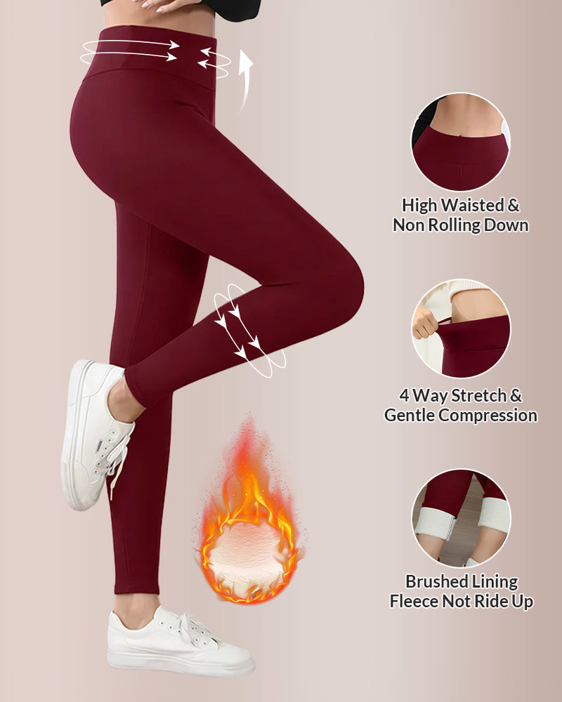 Curvvvy® Warm Thick FLeece Lined Leggings Curvvvy-US