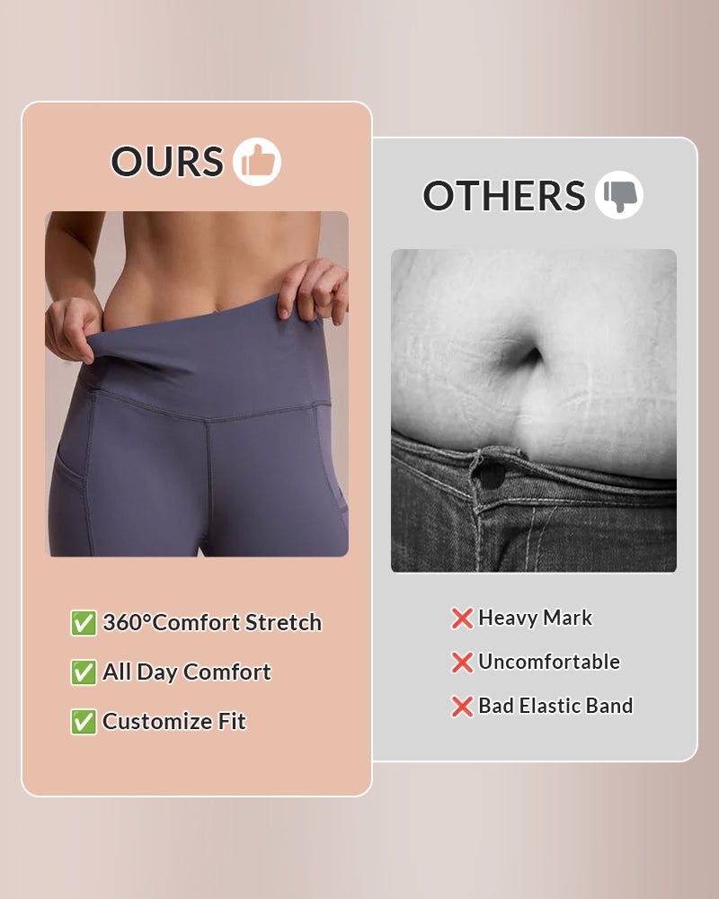 Curvvvy® Fleece-Lined High-Waist Leggings with Pockets Curvvvy-US