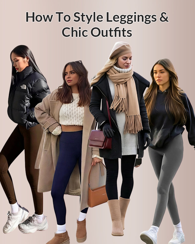 Curvvvy® Fleece-Lined High-Waist Leggings with Pockets Curvvvy-US