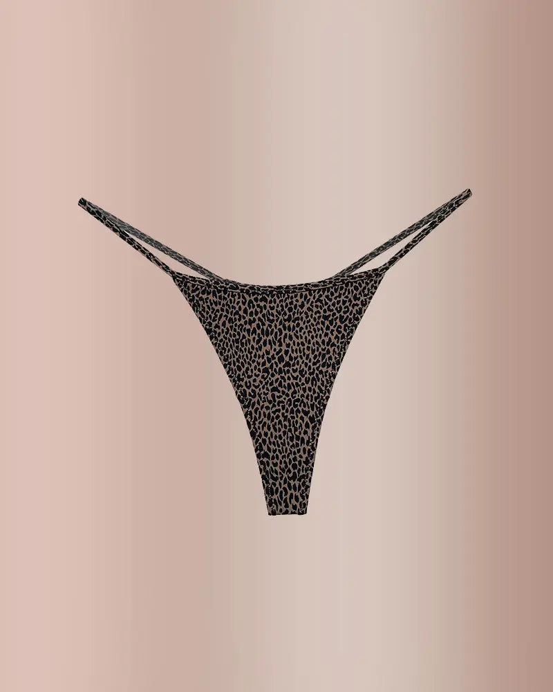 Curvvvy® ForLove – Animal Print Thin Strap Thong curvvvy