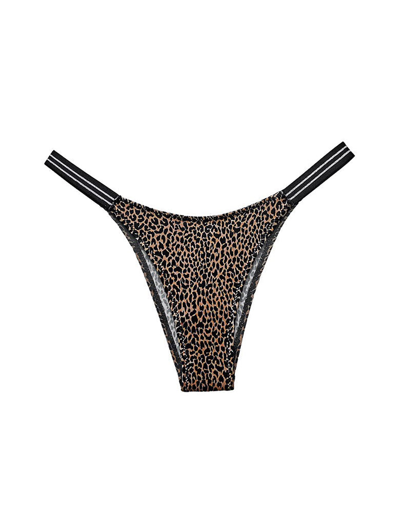 Curvvvy® SparkleGlam – Seamless Leopard Print Bikini Brief curvvvy