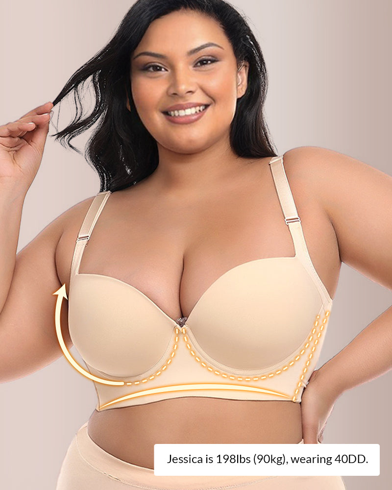 Curvvvy® Push up Back Smoothing Shaping Bra curvvvy