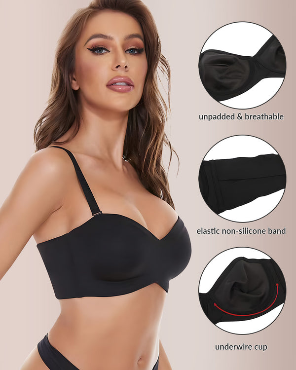 Curvvvy® Non-Slip Strapless Backless Bra