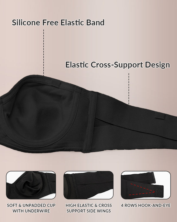 Curvvvy® Non-Slip Strapless Backless Bra