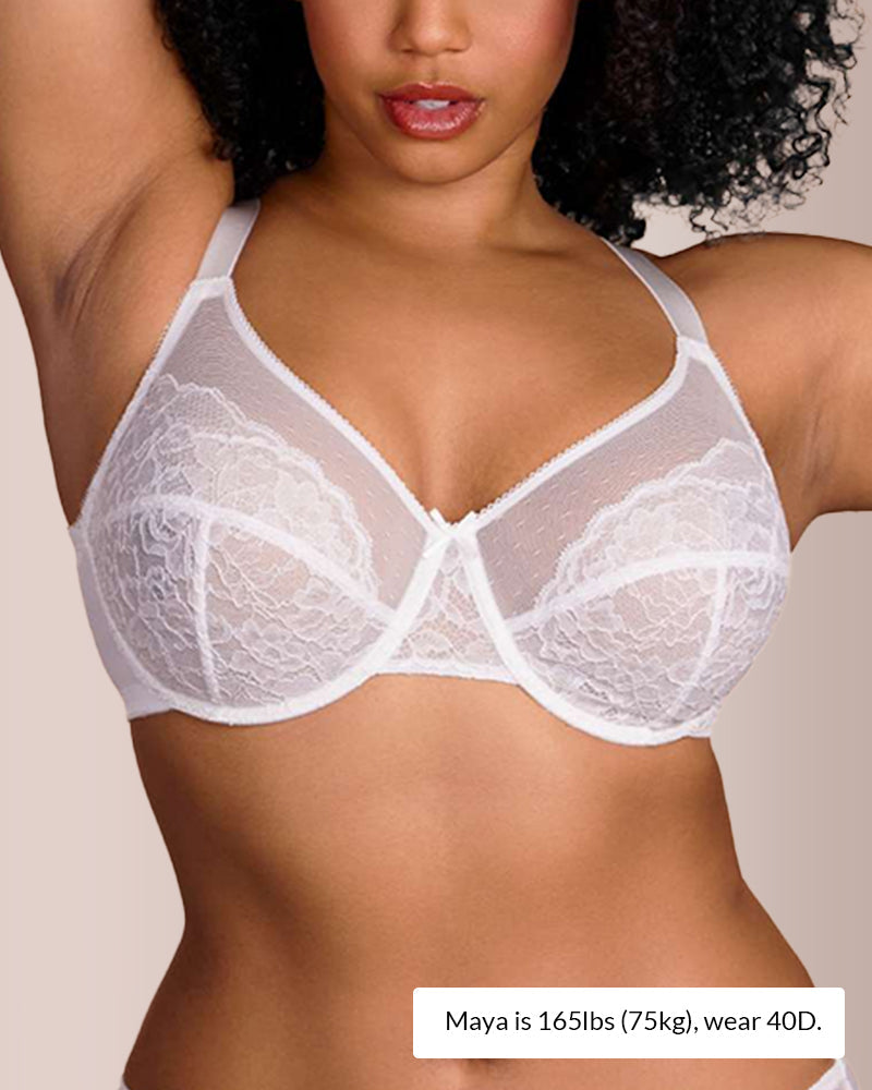 Curvvvy® Floral Lace Underwire Bra curvvvy