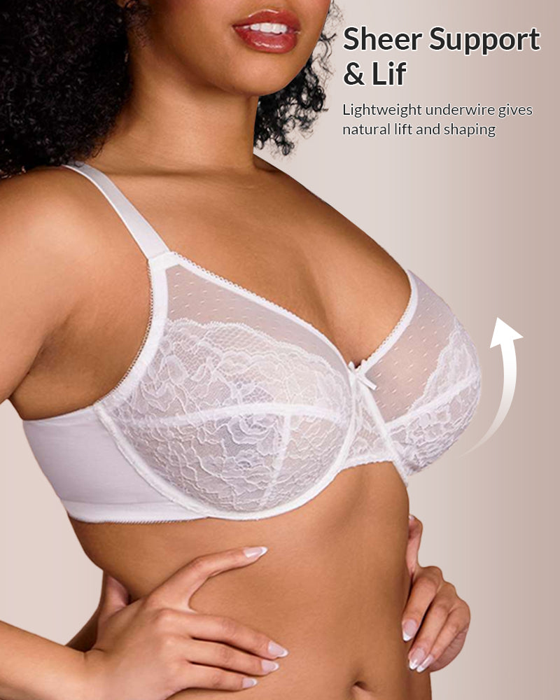Curvvvy® Floral Lace Underwire Bra curvvvy
