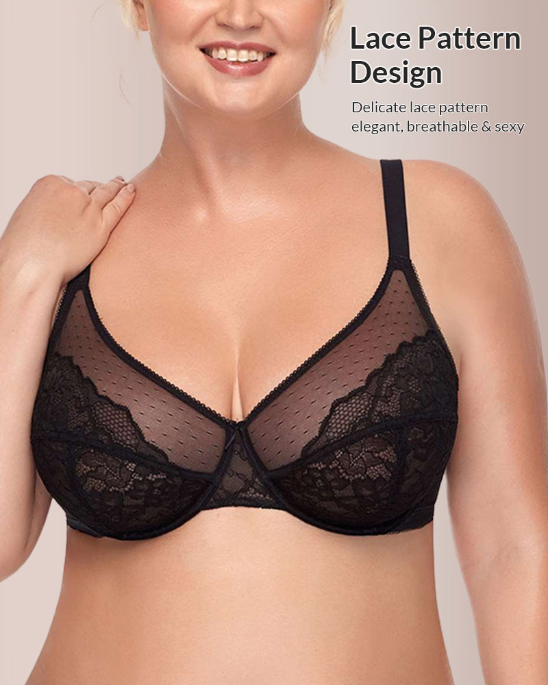 Curvvvy® Floral Lace Underwire Bra curvvvy