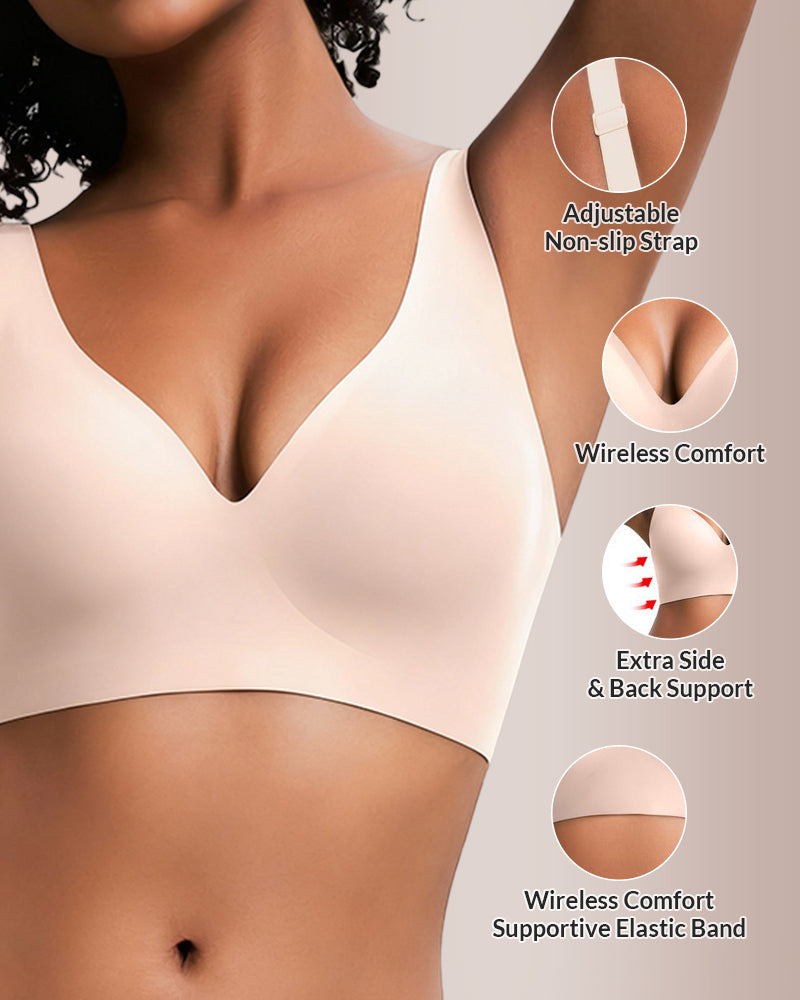 Curvvvy® Deep V Lift Seamless Wireless Jelly Bra curvvvy