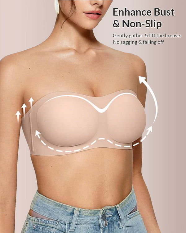 Curvvvy® Wireless Padded Bandeau Bra curvvvy